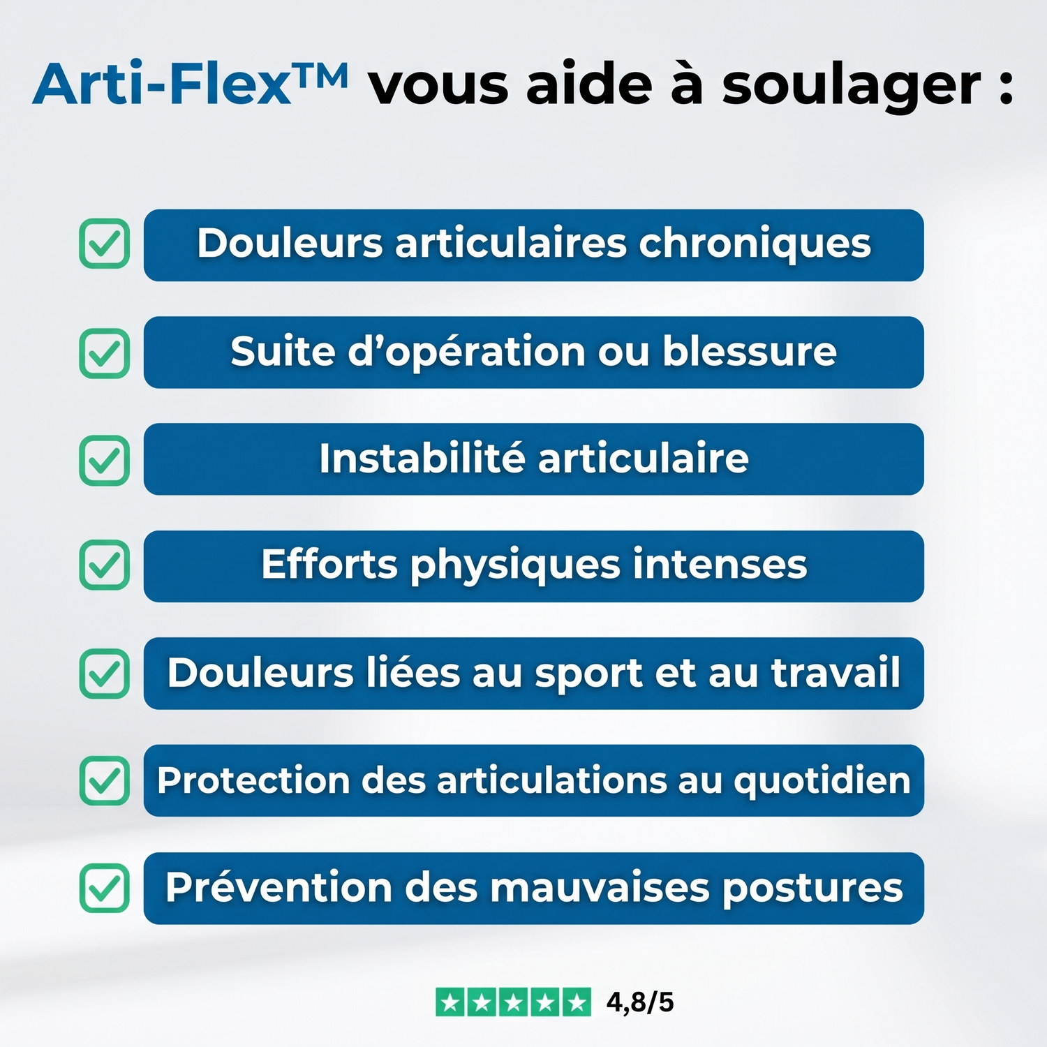Arti-Flex™ - Bandes pour l'ensemble du corps